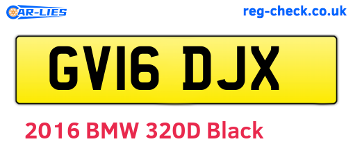 GV16DJX are the vehicle registration plates.