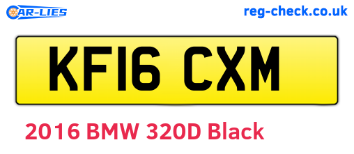 KF16CXM are the vehicle registration plates.