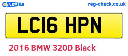 LC16HPN are the vehicle registration plates.