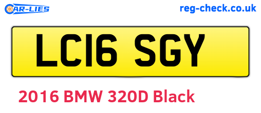 LC16SGY are the vehicle registration plates.