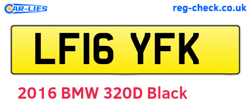 LF16YFK are the vehicle registration plates.
