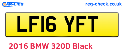 LF16YFT are the vehicle registration plates.