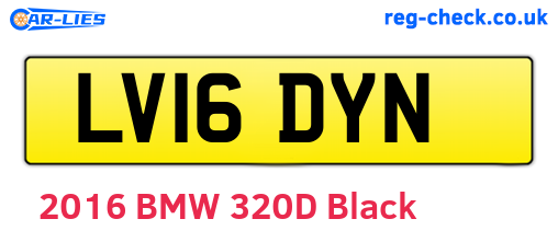 LV16DYN are the vehicle registration plates.