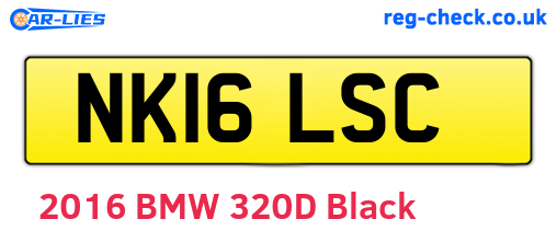 NK16LSC are the vehicle registration plates.