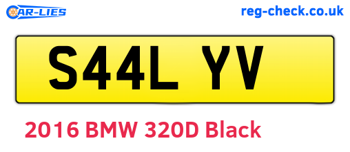 S44LYV are the vehicle registration plates.
