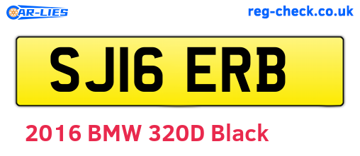 SJ16ERB are the vehicle registration plates.