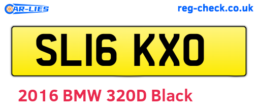 SL16KXO are the vehicle registration plates.