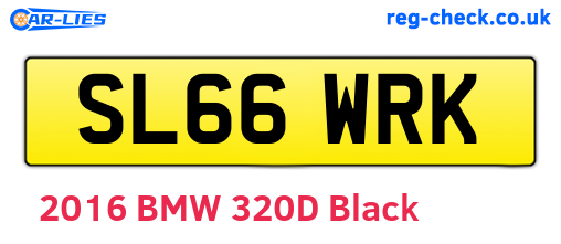 SL66WRK are the vehicle registration plates.