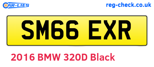 SM66EXR are the vehicle registration plates.