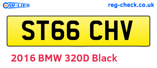 ST66CHV are the vehicle registration plates.