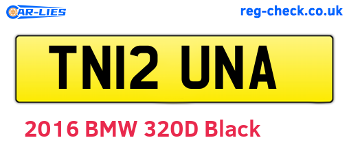TN12UNA are the vehicle registration plates.