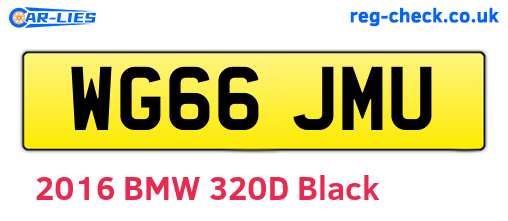 WG66JMU are the vehicle registration plates.