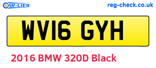 WV16GYH are the vehicle registration plates.
