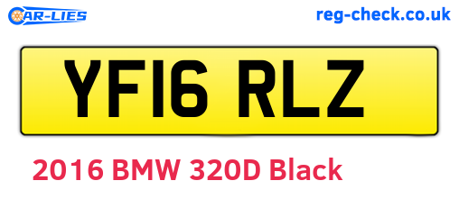 YF16RLZ are the vehicle registration plates.