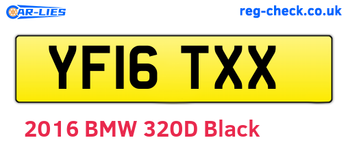 YF16TXX are the vehicle registration plates.