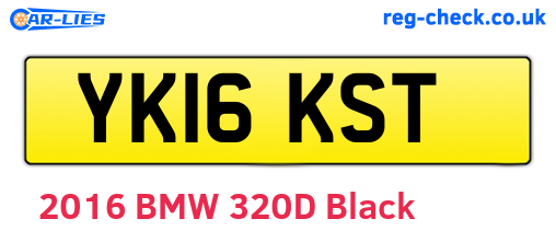 YK16KST are the vehicle registration plates.