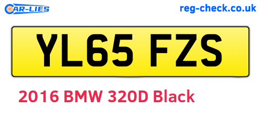 YL65FZS are the vehicle registration plates.