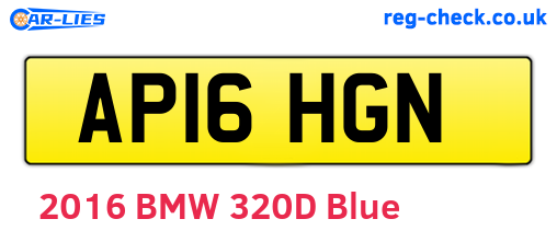 AP16HGN are the vehicle registration plates.