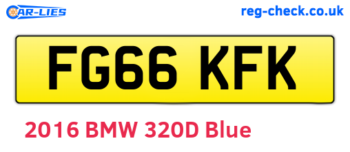 FG66KFK are the vehicle registration plates.