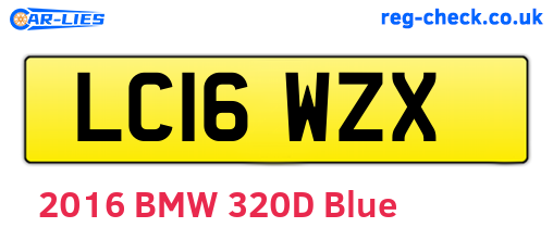 LC16WZX are the vehicle registration plates.