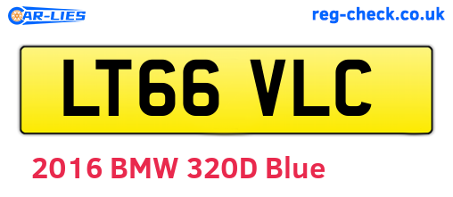 LT66VLC are the vehicle registration plates.