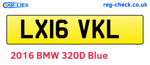 LX16VKL are the vehicle registration plates.
