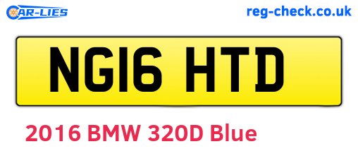 NG16HTD are the vehicle registration plates.