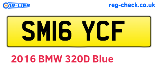 SM16YCF are the vehicle registration plates.