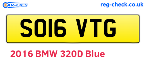 SO16VTG are the vehicle registration plates.