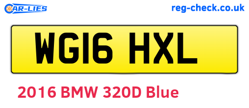 WG16HXL are the vehicle registration plates.