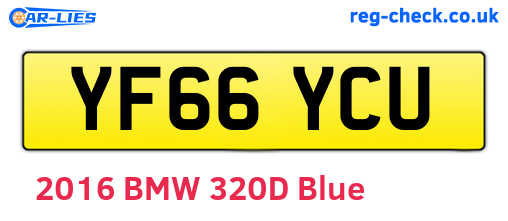 YF66YCU are the vehicle registration plates.