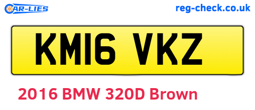 KM16VKZ are the vehicle registration plates.