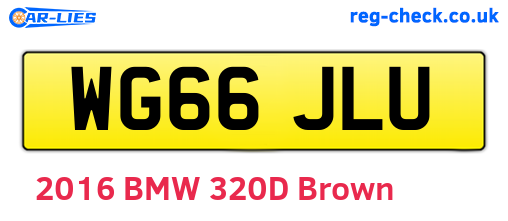 WG66JLU are the vehicle registration plates.