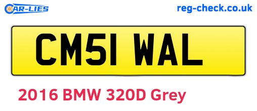 CM51WAL are the vehicle registration plates.