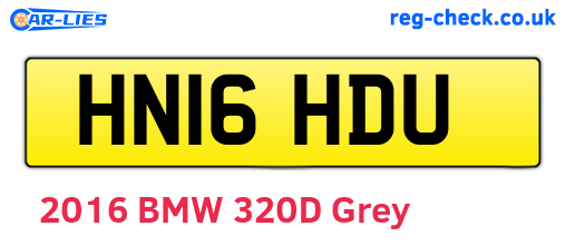 HN16HDU are the vehicle registration plates.