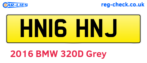 HN16HNJ are the vehicle registration plates.
