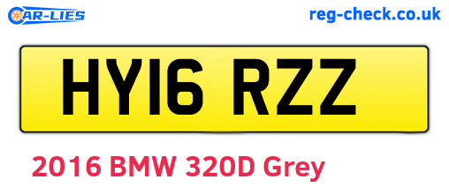 HY16RZZ are the vehicle registration plates.