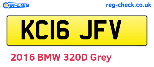 KC16JFV are the vehicle registration plates.