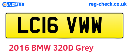 LC16VWW are the vehicle registration plates.
