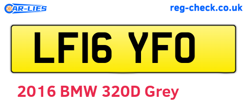 LF16YFO are the vehicle registration plates.