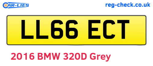 LL66ECT are the vehicle registration plates.