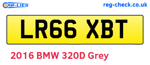 LR66XBT are the vehicle registration plates.