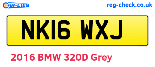 NK16WXJ are the vehicle registration plates.