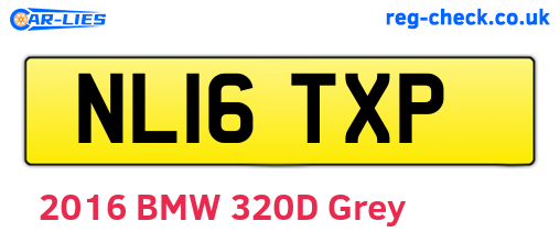 NL16TXP are the vehicle registration plates.