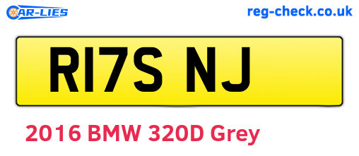 R17SNJ are the vehicle registration plates.