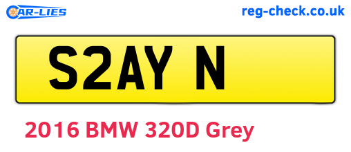 S2AYN are the vehicle registration plates.