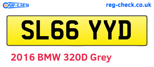 SL66YYD are the vehicle registration plates.