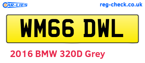 WM66DWL are the vehicle registration plates.