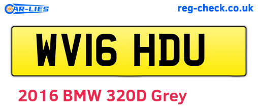 WV16HDU are the vehicle registration plates.