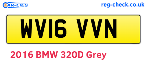 WV16VVN are the vehicle registration plates.